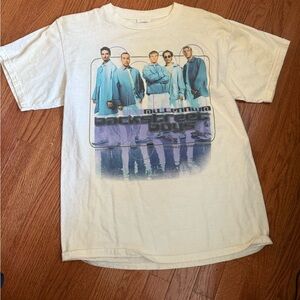 Backstreet Boys Original Tour Graphic Tee in Cream